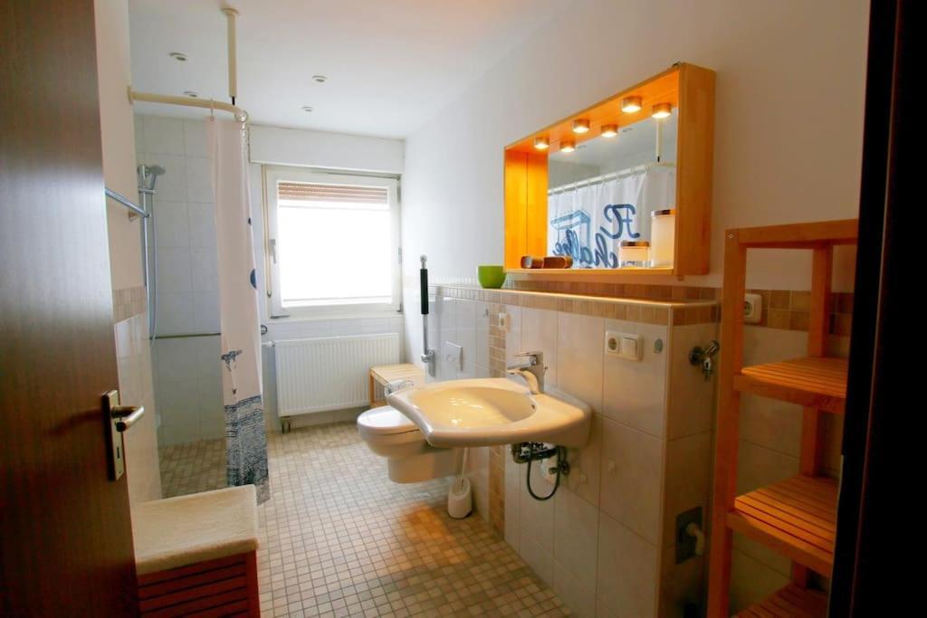 Fewo Clemens - Wohnkueche + 2 Schlafraeume + Bad + Terrasse Hamm  Exteriör bild